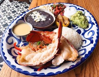 Lobster fajitas